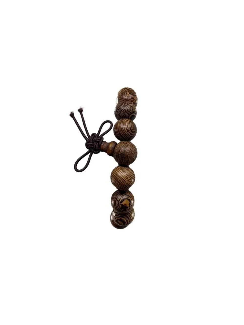 Natural Chicken Wing Wood Bead Bracelet 10mmx19 Partridge Wood Mala 9.2g